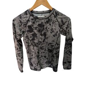 Columbia Kids Omni-Heat Midweight Stretch Long Sleeve Baselayer Top Grey M 10/12